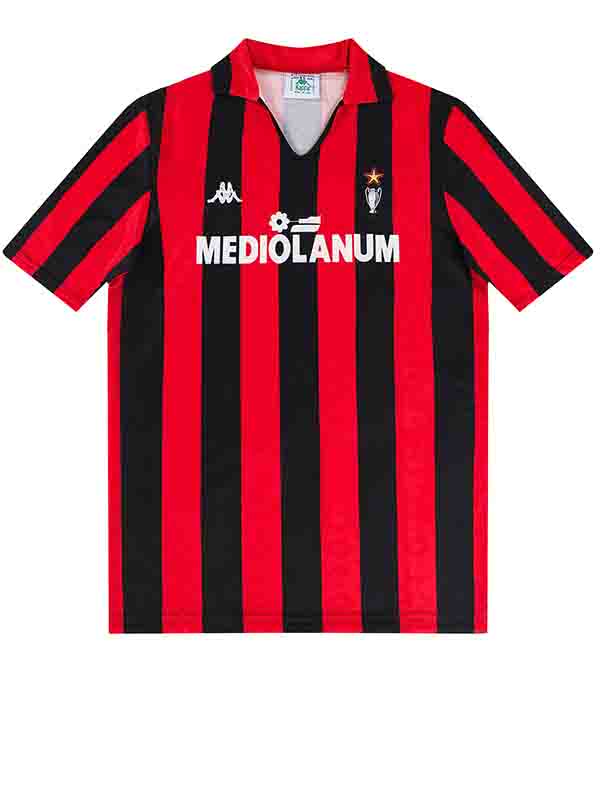 AC milan home jersey mens retro shirt 1989-1990